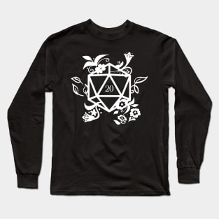 Polyhedral D20 Dice of the Druid Tabletop RPG Addict Long Sleeve T-Shirt